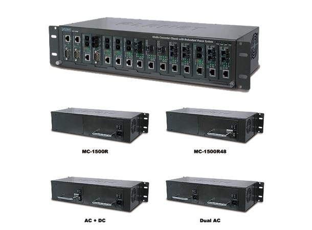 Converter chassis 15-slot 19" Planet 